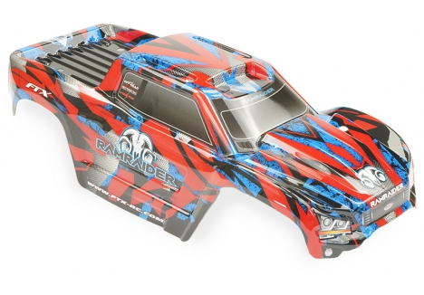 FTX RamRaider 1/10 Monster Truck Printed Body Shell Red FTX10233R