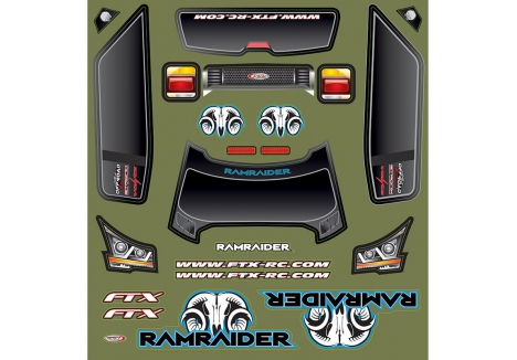 FTX Ramraider Decal Sheet RC Car Graphics Upgrade FTX10236