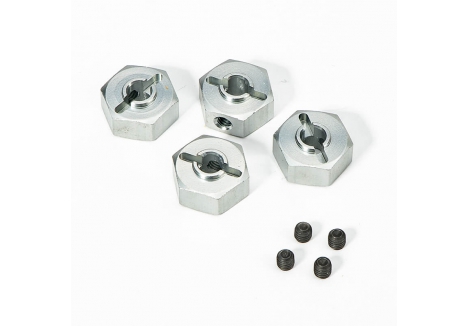 FTX Ruffneck Aluminium Wheel Hexes 4-Piece Set for 1/10 RC Car FTX11123
