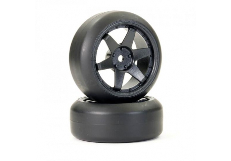 FTX Stinger Hard Drift Wheels Tyres 1/10 RC Car Pair FTX10572