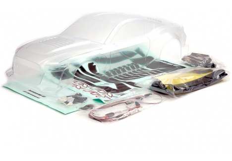 FTX Supaforza 1/7 Clear Polycarbonate RC Car Body Shell FTX9628C