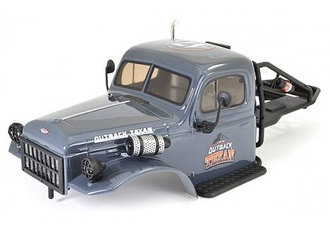 FTX Texan 1/10 Cab Bodyshell and Roll Cage Assembly Grey FTX9889GY