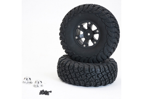FTX TEXAN 1/10 MOUNTED TYRES O N 6-SPOKE BEADLOCK WHEELS (PR) FTX9877BK