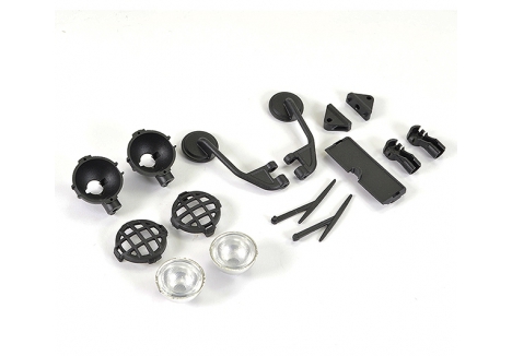 FTX Texan 1/10 Scale Moulded Mirrors Spot Light and Wipers Pack FTX9880