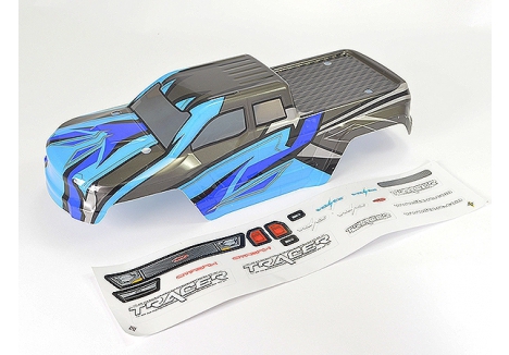FTX Tracer 1/16 Monster Truck Body Shell Pre-Painted Blue with Decals FTX9740