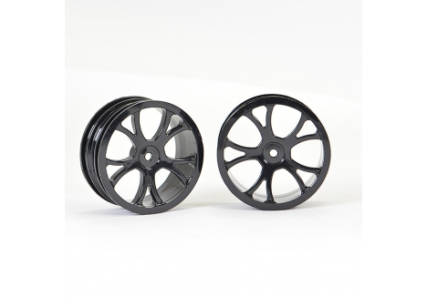 FTX Vantage Front Buggy Wheel 1/10 Black 2.2 Inch 12mm Hex Pair FTX6305B