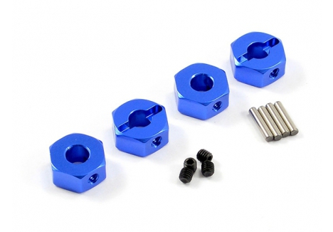 FTX Wide Aluminium Wheel Hub Hex 4 Piece Set for RC Cars FTX6365W