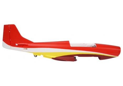 Fuselage (for 1100mm P-51D Mustang) (Dago Red)