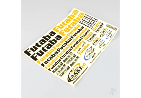 Futaba Air Decal Sheet Yellow Adhesive Film RC Equipment Identification FUTEBB1180