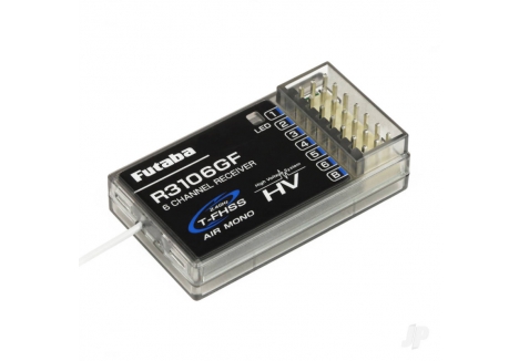 Futaba R3106GF 6-Channel (PWM) Air Receiver T-FHSS FUT05102641-3