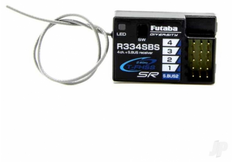Futaba R334SBS 4-Channel T-FHSS Surface RC Receiver with S.BUS FUT05102646-3
