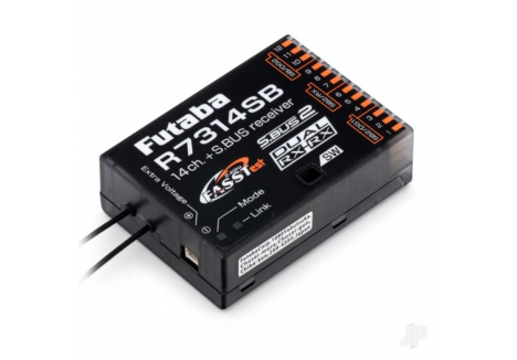 Futaba R7314SB 14-Channel (PWM) Air Receiver (26-Channel S.BUS) FASSTest - High Gain Aerials FUT05102737-3