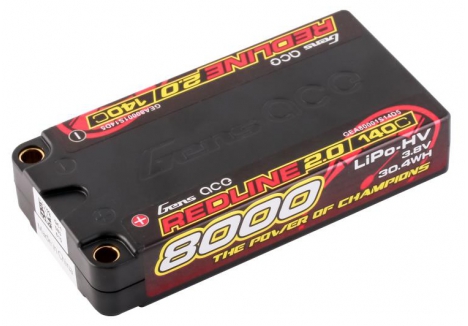Gens Ace 1S 8000mAh 3.8V 140C HV LiPo Battery Hard Case GC1H8000S140G5