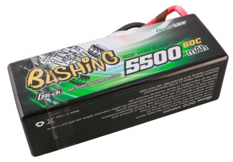 Gens Ace 4S 14.8V 5500mAh 60C G-Tech Hardcase LiPo Battery XT90 O-GTC4S5500-60