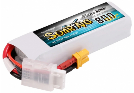 Gens Ace 800mAh 3S 11.1V 30C LiPo Battery Pack with XT30 Connector O-G3S0800-30X3