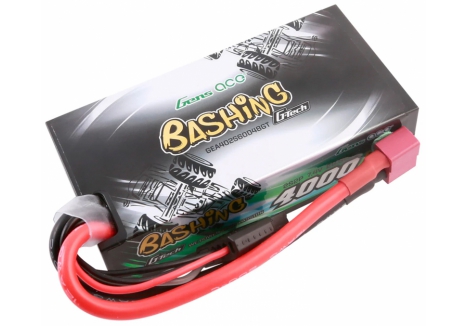 Gens Ace G-Tech 2S 7.4V 4000mAh 60C Hard Case LiPo Battery T-Type GTC2S2P4000-60T