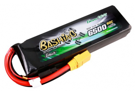 Gens Ace G-Tech 3S 11.1V 6500mAh 60C Bashing LiPo RC Battery O-GTC3S6500-60X9