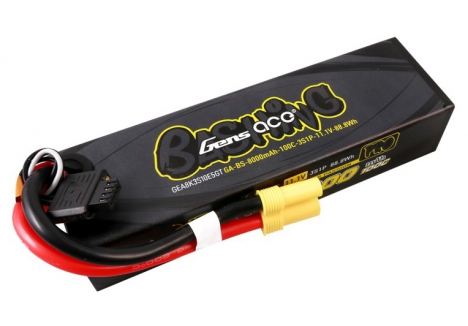 Gens Ace G-Tech 3S 11.1V 8000mAh 100C LiPo Battery RC Car O-GTC3S8000-100E5