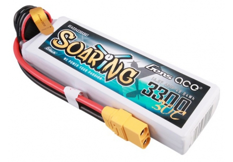 Gens Ace G-Tech Soaring 4S 14.8V 3300mAh 30C LiPo Battery XT90 O-GT4S3300-30X9