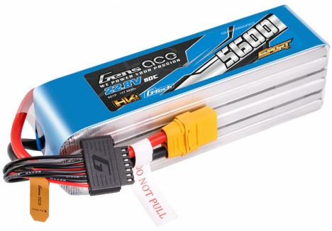 Gens Ace G-Tech Sport HV 6S 22.2V 5600mAh 80C LiPo Battery XT90 GT6H5600-80X9S