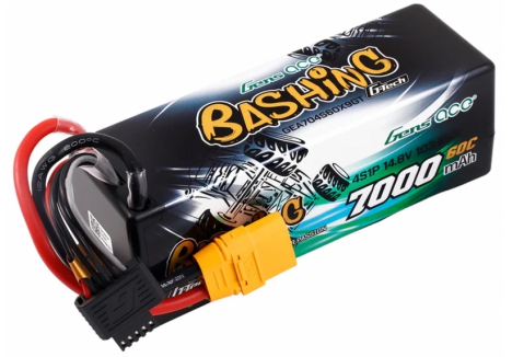 Gens Ace Li-Po G-Tech 4S 14.8V 7000mAh 60C Hard Case RC Car Battery XT90