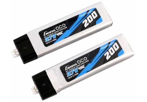 Gensace 1S LiPo Battery 3.7V 200mAh 45C PH1.5-2 O-G1S0200-45PH