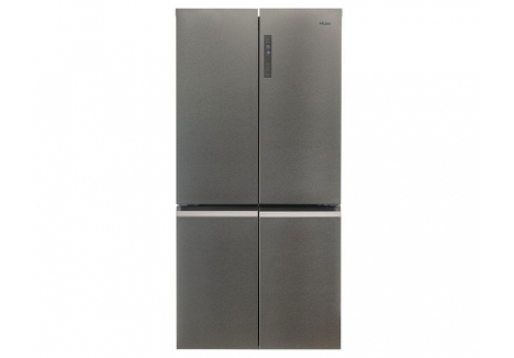 Haier HCR59F19ENMM 90.8cm 60/40 Frost Free American Fridge Freezer - Platinum Inox