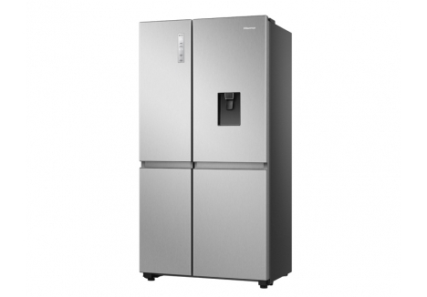 Hisense American-Style Smart Fridge Freezer, 649L Total No Frost, Stainless Steel – RS840N4WCE
