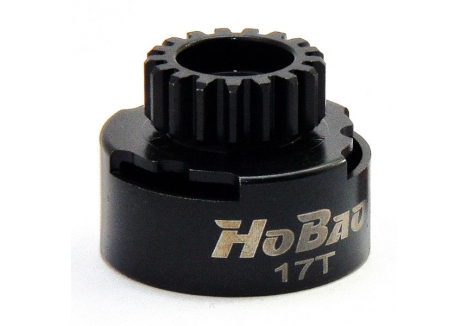 HOBAO CNC Clutch Bell 17T with 5x12mm Bearing Nitro Engine Part HOP-0016