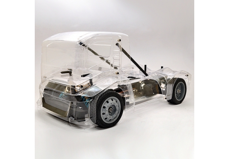 Hobao Hyper EPX 1/10 4WD RC Semi Truck Roller Clear Body HB-GPX4E-CL