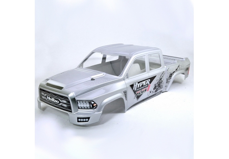 HoBao Hyper MT Plus II 1/7 RC Monster Truck Body Shell Silver White H94111SV