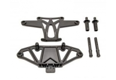 HoBao Hyper VT Front Bumper Set with Body Post 1/8 Onroad RC H85036