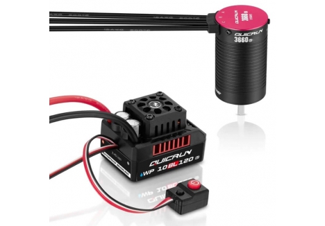 Hobbywing QuicRun Combo 1/10 4WD Brushless ESC Motor 3150KV G2 HW38030210