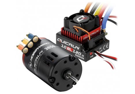 Hobbywing QuicRun Combo G2 1/10 120A 10.5T Brushless ESC Motor HW38020381