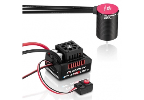 Hobbywing QuicRun WP-10BL120 1/10 Brushless ESC 3652SL 4000KV Motor Combo HW38030208