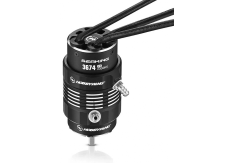 Hobbywing Seaking 3674SL 2300KV Brushless RC Boat Motor Black V2 HW30419009