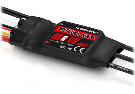 HOBBYWING SKYWALKER 30A V2 BRUSHLESS SPEED CONTROL HW30205351