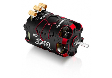 Hobbywing XERUN D10 Drift 1/10 10.5T 4600KV Brushless Motor Red HW30401135