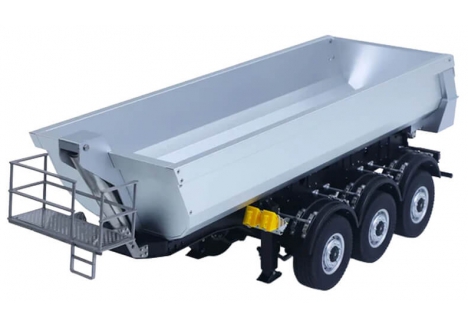 HuiNa Scania K770S 1/14 3 Axle Electric RC Tipper Trailer Silver CY770S-102S