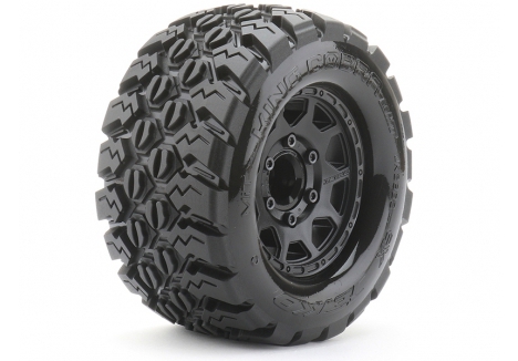 Jetko EX Tyre MT King Cobra Black Wheel 2.8 12/14/17mm Hex (2) JK2802CB