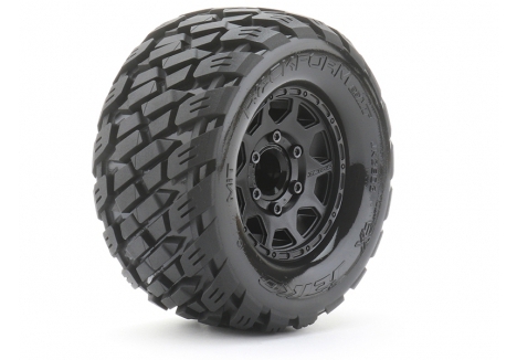 Jetko EX Tyre MT Rockform Black Wheel 2.8 12/14/17mm Hex (2) JK2803CB