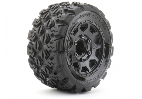 Jetko EX Tyre ST King Cobra Black Wheel 2.8 12/14/17mm Hex (2) JK2702CB