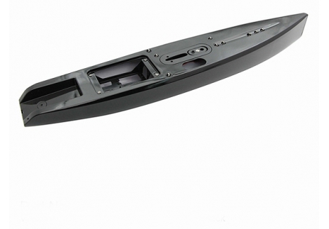 JOYSWAY DF65V6 BLACK HULL (INCL. SERVO TRAY,DECK EYES,FINBOX,BUMP)