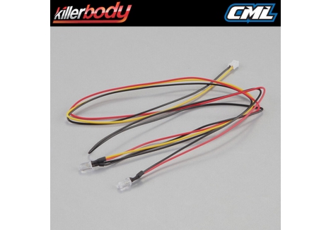 Killer Body 5mm Yellow LED Unit Set Pair for RC Models KB48461