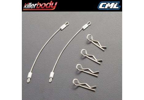 Killer Body Body Rope Clip Set Metal 80mm RC Car Spares KB48363
