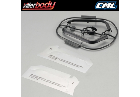 Killer Body Front Wheel Arches 3.75 Inch Tyre Detail Scale RC Car KB48698