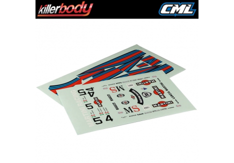 Killer Body Lancia LC2 Decal Sheet Official RC Car Body Graphics KB48396