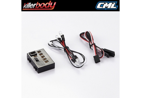 Killer Body LED Light System with Control Box Four 5mm White LEDs KB48099
