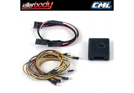 Killer Body LED Unit Set with Control Box 8 LEDs for 1/10 RC VivaC 86 MC KB48772