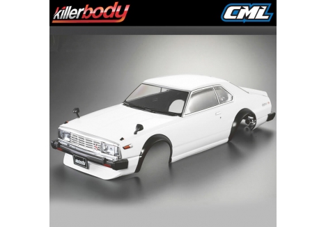 Killer Body Nissan Skyline 2000 Turbo GT-ES 1/10 RC Car Body White KB48676